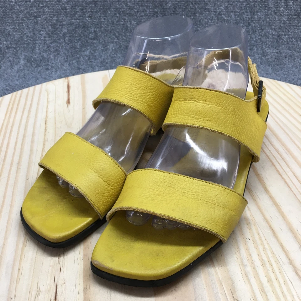 Sandalias Arche para mujer 40 con correa de hebilla amarilla informales cómodas tacones en bloque Foto 3 de 4
