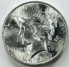 *1923 P MINT PEACE DOLLAR* *BU+* NR #P2827