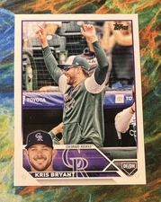 2023 Topps Series One Kris Bryant #158 Golden Mirror SSP Image Variation Rockies