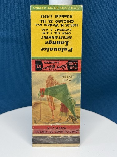 Polonaise Lounge Girlie Entertainment Chicago Illinois VTG Matchbook Cover L#487