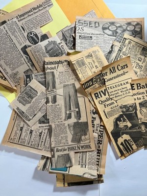 1928 wards catalogue ads collage art junk journal 100 pcs authentic magazine