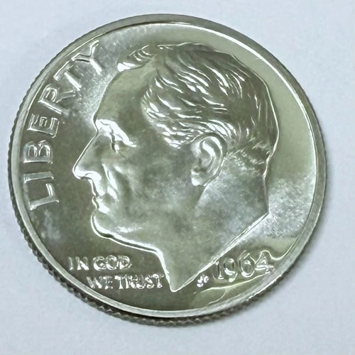 1964 Roosevelt  *90% SILVER*  Dime  MS MINT STATE CONDITION #3296