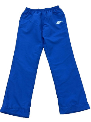 Kappa Men's Blue Track Pants Large Drawstring Training Polyester