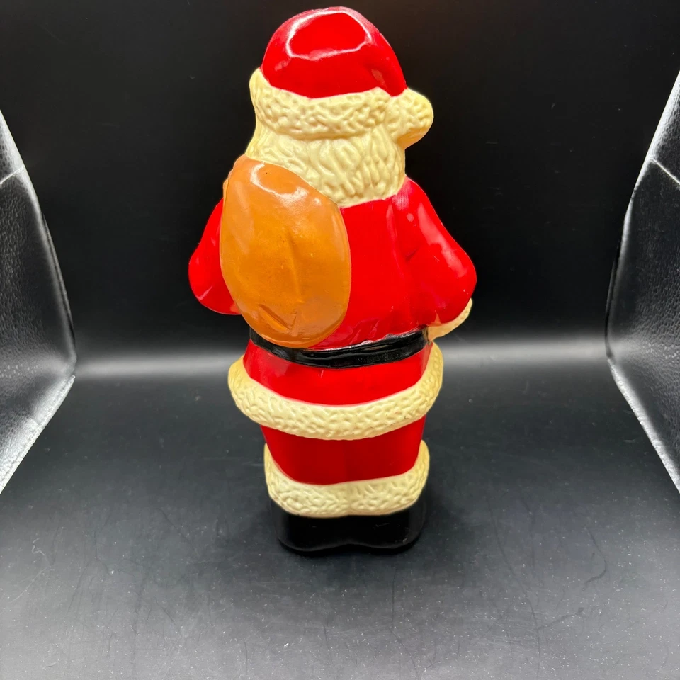 Molde soplado vintage de Papá Noel decoración de Navidad decoración de mesa Foto 2 de 4