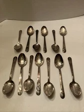 Lot Of 13 William Rogers Silver Plated Presidential Collector Spoons 6" READ