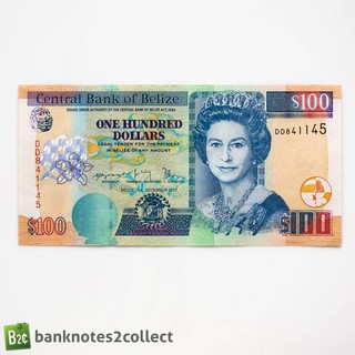 BELIZE: 1 x 100 Belize Franc Banknote. Datiert 01.12.17.