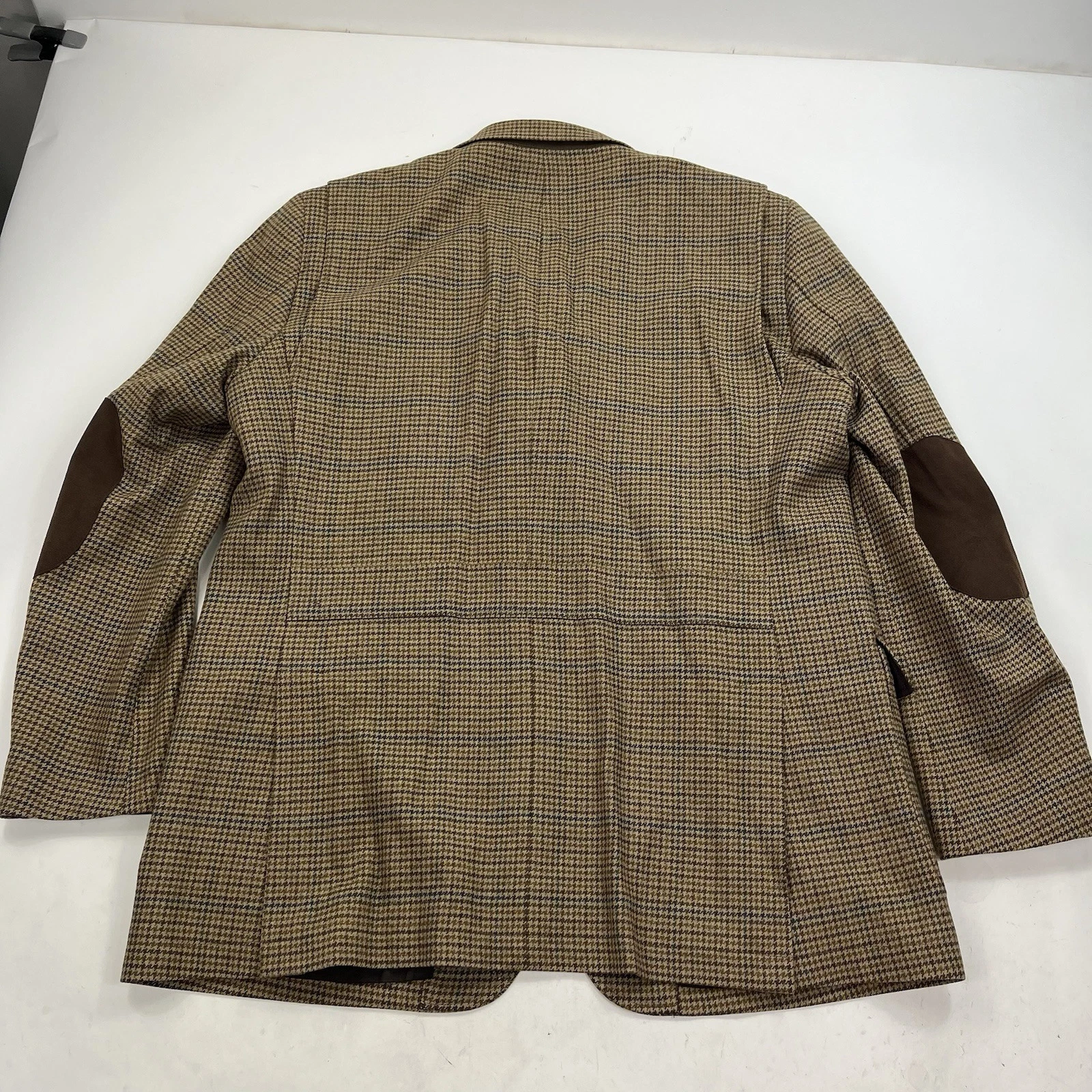 Brooks Brothers Robert Noble Gamekeeper Tweed Wool Jacket Blazer Coat Size XL image 4