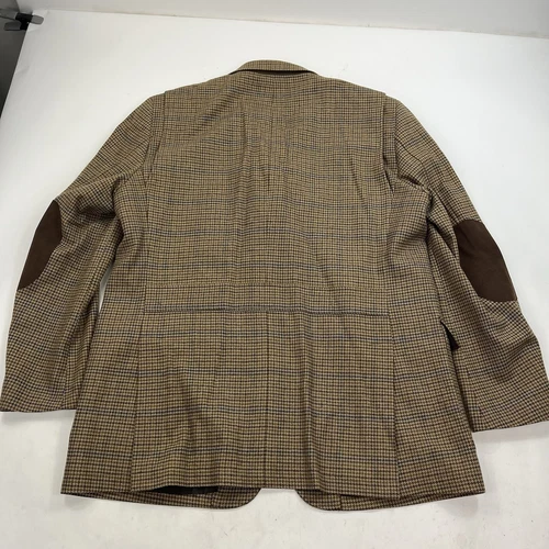 Brooks Brothers Robert Noble Gamekeeper Tweed Wool Jacket Blazer Coat Size XL image 4