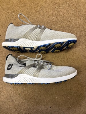 FootJoy HyperFlex Shoes Mens Size 11.5 Gray Cushioned Golf Athletic 51080 Footjoy Shoes Mens 10 Gray White Blue Hyperflex Soft Spike  main image 3