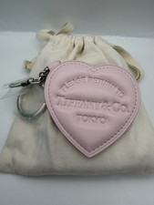 Tiffany  Co Pink Heart Leather RTT Tokyo Keychain