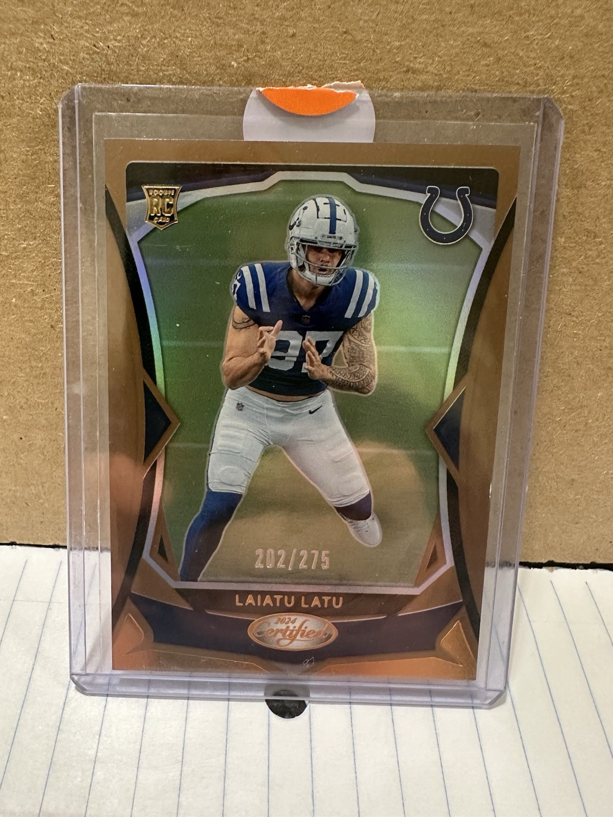 2024 Panini Certified - Rookies Laiatu Latu #111 Mirror Bronze /275 (RC) - RBR