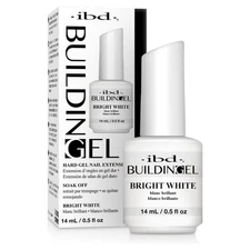 	IBD Builder Gel Bright White - Made in USA Hard Gel for Nail Extensions 0.5 oz	