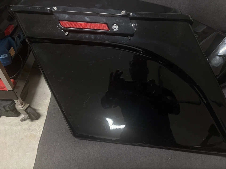 5" Stretched Extended Hard Saddlebags For Harley Touring Road Street Glide 93-13 - Image 3 of 4