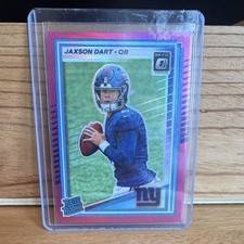 Panini 2025 Donruss Optic Jaxson Dart Rated Rookie Pink Prizm #273 Giants