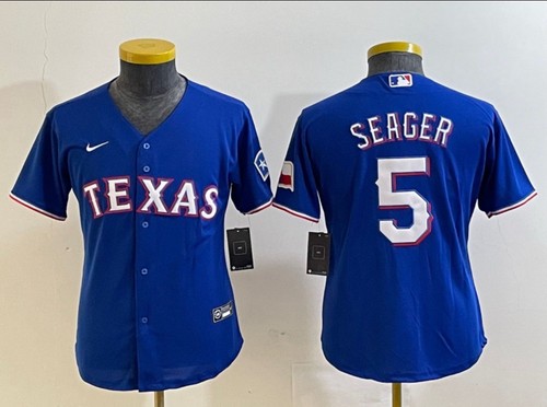 Texas Ranger Corey Seager #5 Jersey Size Adult Large
