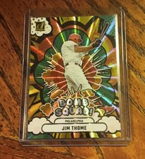 2025 Donruss Bomb Squad Green Laser #12 Jim Thome HOF Philadelphia Phillies