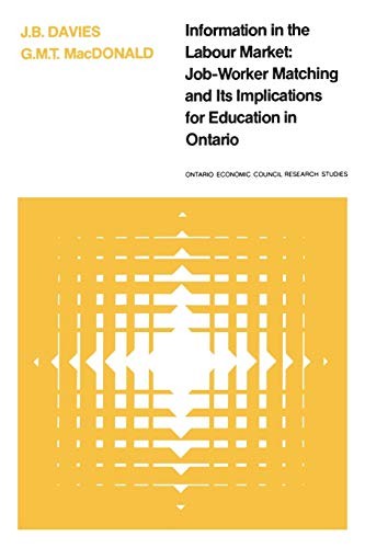 Information in the Labour Market: Job-Worker Ma. Davies, MacDonald<|