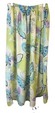 Fairycore Sheer Retro Butterfly Print Midi Skirt S
