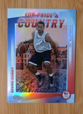 2024 Topps Chrome Olympics Steph Curry For Pride & Country Refractor #PC-4