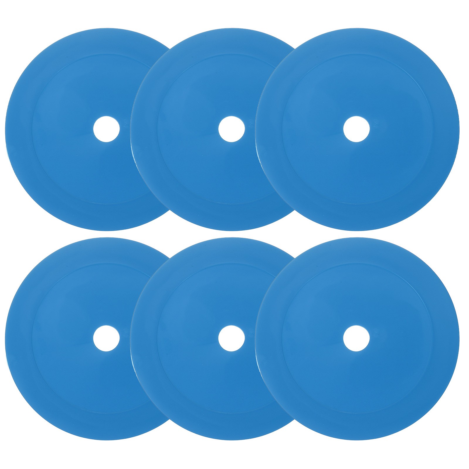 6 Inch Flat Cones,6 Pcs Spot Markers Small Flat Soccer Training Cones, Yellow
