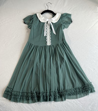 Girls Green Ballet Dance Dress Weissman Ruffle Mesh Costume Size SA 4/6 