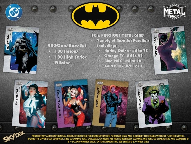 Serial # 4 - 2025 UD Skybox Metal Universe Batman - 6 Hobby Box Break #263 🔥 - Image 3 of 4
