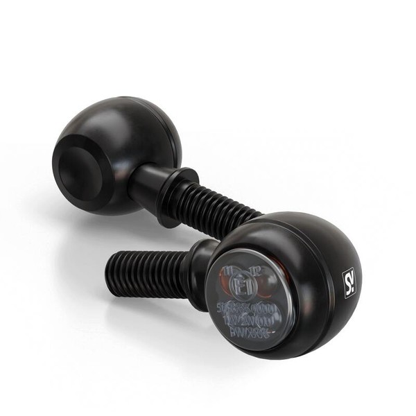 Shin YO Motorrad LED Blinker Circula-S Schwarz/Rauchgrau E-GeprüFt (Paar)-image