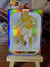 2025 TJ Watt Phoenix Contours #27 Silver Holo Prizm Hot!