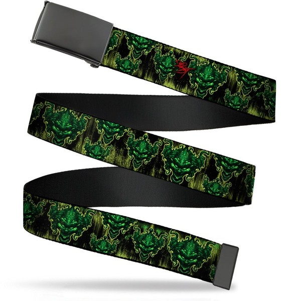 `Blank Black 1.5`` Bo Buckle - Tattoo Johnny-Evil Clown Webb (Us Import) ACC NEU-image