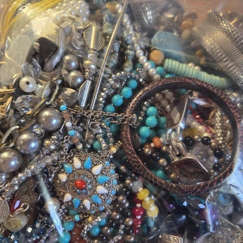 7 Pounds Vintage to Modern Costume Mystery Jewelry Lot