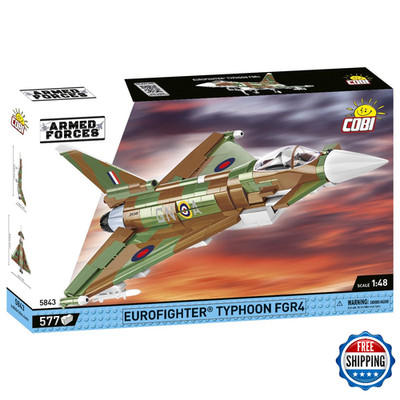 COBI Armed Forces Eurofighter Typhoon FGR4 Aircraft Model Building Blocks New