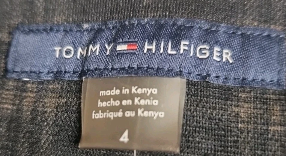 Authentic Tommy Hilfiger Brand Women's Black Green Plaid Dress Pants Size 4 - Image 3 of 3