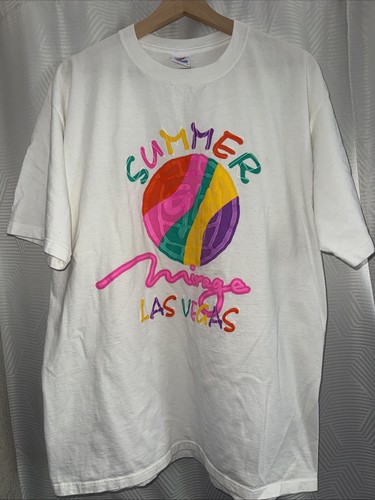 VINTAGE The Mirage Las Vegas Casino Shirt Men’s Size Large Made In USA 90s