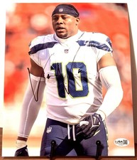 UCHENNA NWOSU SIGNED 8X10 Photo JSA COA SUPER BOWL LX Seattle Seahawks B
