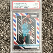 2018-19 Panini Prizm Devonte' Graham #288 Red White & Blue Rookie PSA 10