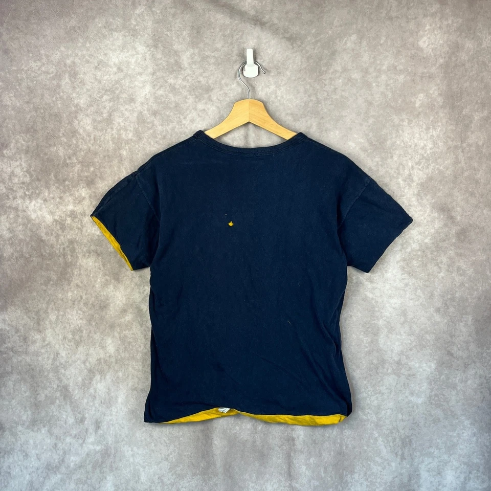 Vintage 60s 70s Notre Dame Double Face Reversible Champion T-Shirt Medium Navy - Image 4 of 4