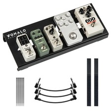 Mini Guitar Pedal Board 14" Guitar Effects Compact Small Pedalboard with Peda...