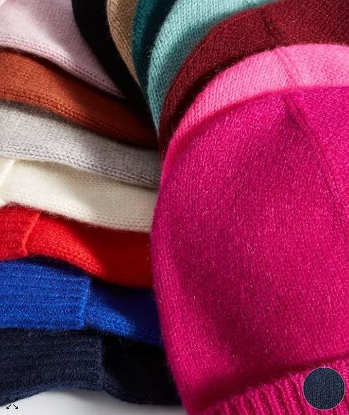 Gorro Charter Club 100 % cachemir con puños, creado para Macys - Crantini Foto 2 de 2