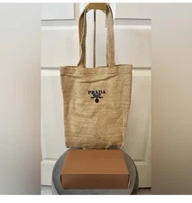Prada GWP Raffia Tote NEW IN PACKAGING 