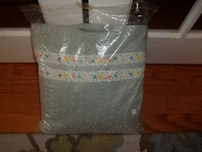 NIP DKNY Aqua Green Mood Beaded Decorative Bed Pillow 16x16