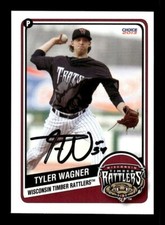 TYLER WAGNER SIGNED 2013 CHOICE WISCONSIN TIMBER RATTLERS #26 ON-CARD AUTO