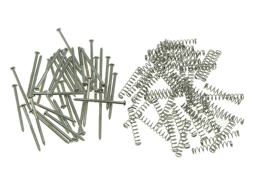 50pcs Bass Guitar Pickup Mounting Screws Springs Fits P or J Bass or P90 Pickup