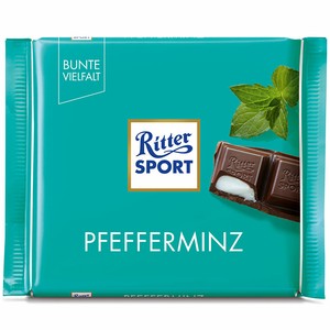 4x 100g Ritter Sport Tafelschokolade Pfefferminz Mhd 12 9 19 Ebay