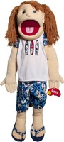 Sunny Toys 28 Girl Brunette Haired In Hawaiian Shirt Hand Slit Puppet on sale Sunny Toys 28 Girl Brunette Haired In Hawaiian Shirt Hand Slit Puppet on sale