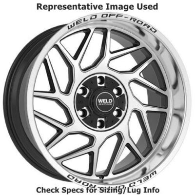 #ad Weld Racing W11822098475 Fulcrum 22quot;x12quot; Wheel Gloss Black Machined $595.00