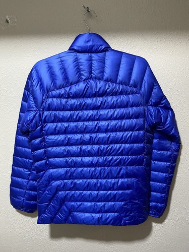 Outdoor Research Helium Down Puffer Jacket Men’s Size Small Topaz Blue 800 FP - Picture 7 of 8