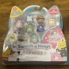 Squishmallows Squish-A-Longs - 8 Figure Pack- Series 1 - New Release Ring Attach