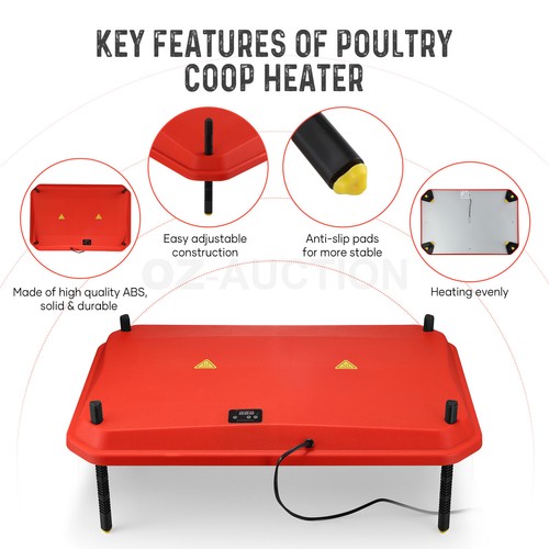 Chick Brooder Heating Plate Warmer Chicken Coop Brooding Heater Poultry Duckling - Picture 5 of 61