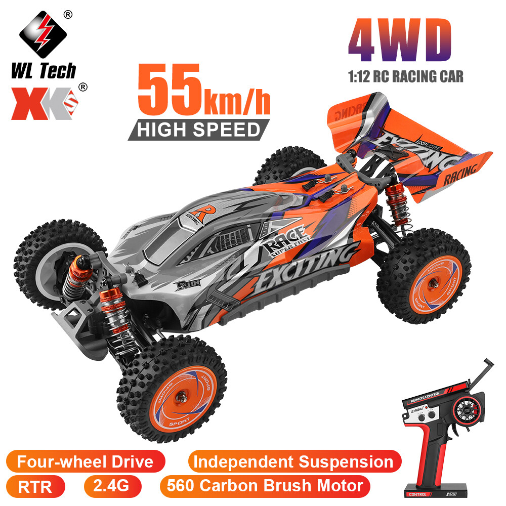 WLtoys 124010 RTR 1/12 Brushed Racing Car 2.4G 4WD 55km/h Off-Road Climbing High Speed Truck WLtoys 124010 RTR 1/12 Brushed Racing Car 2.4G 4WD 55km/h Off-Road Climbing High Speed Truck