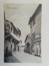 POSTCARD FIESOLE FLORENCE BORGUNTO CAFE ADVERTISING TUSCAN LANDSCAPE